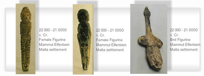 Female Figurine | Bird Figurine | Malta settlement